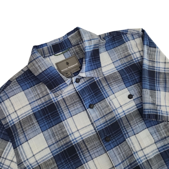 ROYAL ROBBINS men's redwood plaid short sleeve - medium - Picture 8 of 14